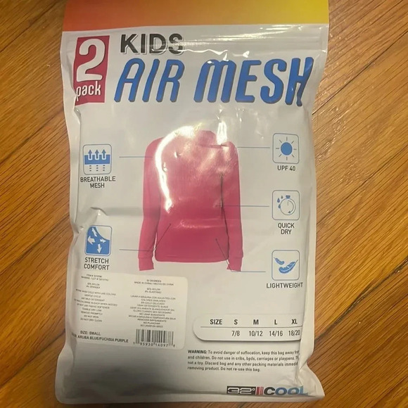 32 Degrees Kids Air Mesh Long Sleeve Tee - Picture 5 of 5